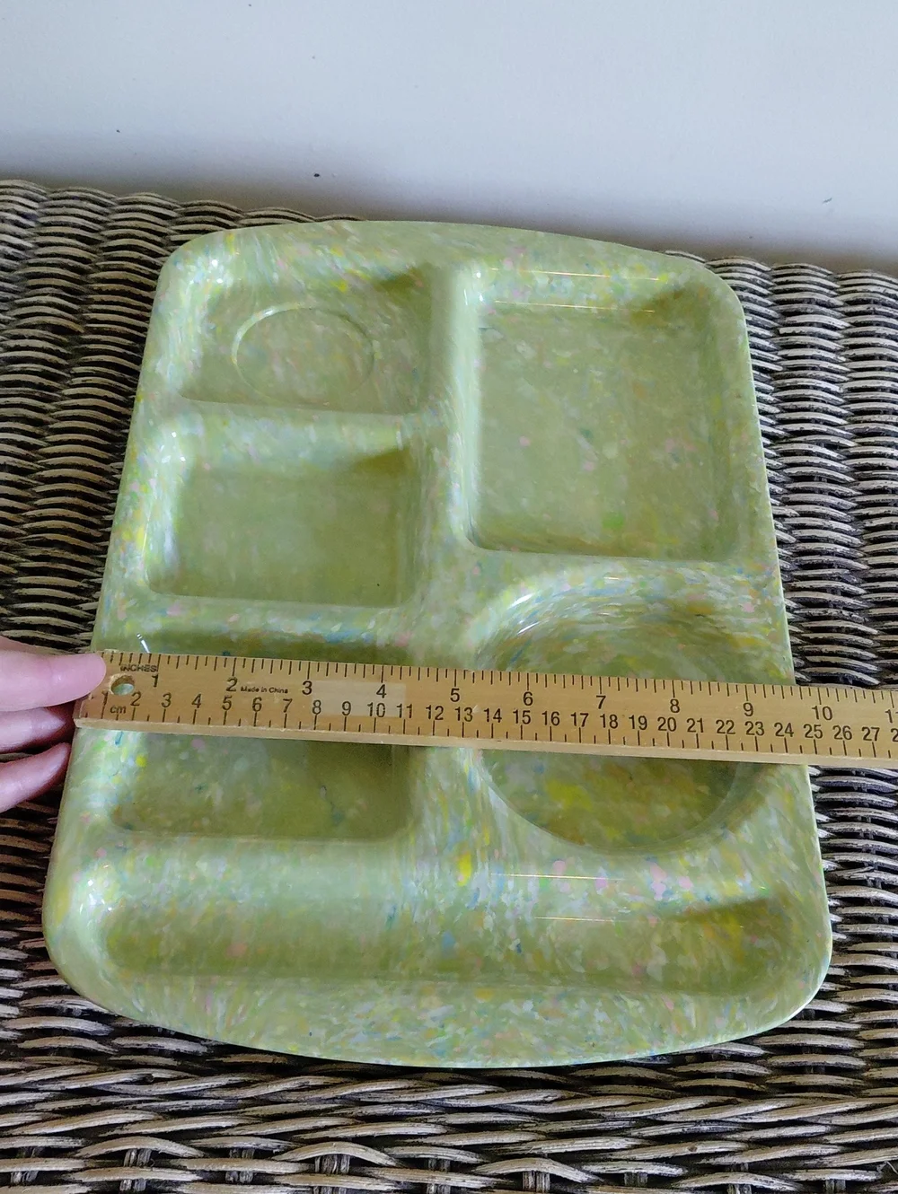 Vintage Prolon Melamine Compartment Tray Set {4}